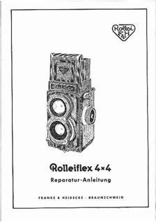 Rollei Rolleiflex 4x4 manual. Camera Instructions.